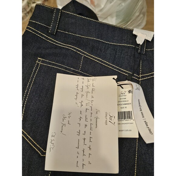 5a7 Cinq A Sept Betty Pant Women's Size 10 Blue ZP5931502Z - Picture 7 of 12